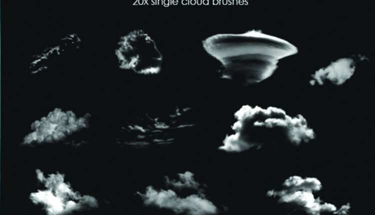 40 براش ابر فتوشاپ   Cloud Brushes for Photoshop