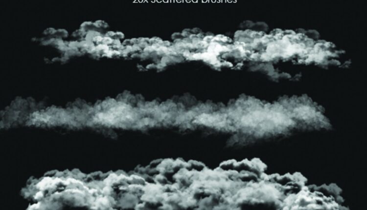 40 براش ابر فتوشاپ   Cloud Brushes for Photoshop