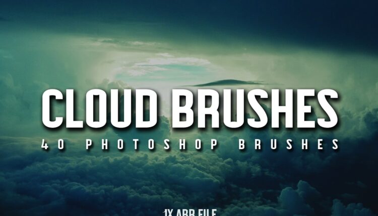 40 براش ابر فتوشاپ   Cloud Brushes for Photoshop