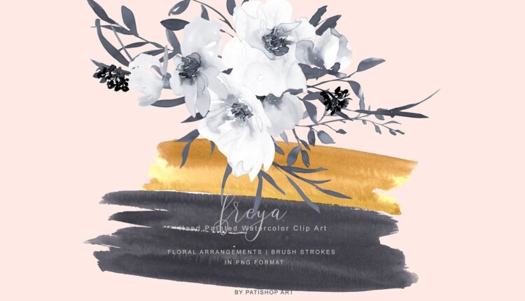 تصاویر بدون پس زمینه دسته گل رز سفید و خاکستری