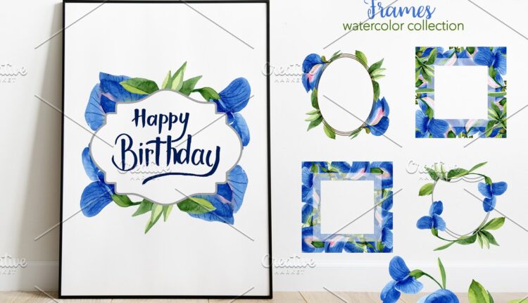 تصاویر PNG شکوفه های آبرنگی   Flowers Watercolor PNG