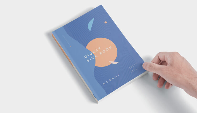 موکاپ کتاب در زاویه های زیبا و خلاقانه   Size Book Mockups