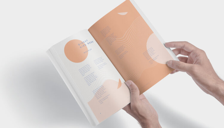 موکاپ کتاب در زاویه های زیبا و خلاقانه   Size Book Mockups