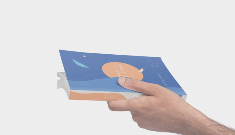 موکاپ کتاب در زاویه های زیبا و خلاقانه   Size Book Mockups