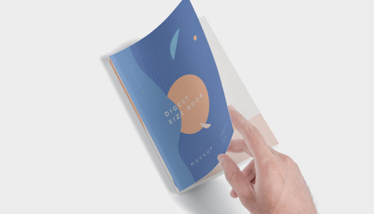 موکاپ کتاب در زاویه های زیبا و خلاقانه   Size Book Mockups