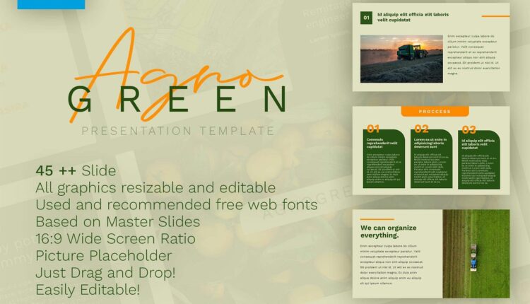 قالب آماده اسلاید پاورپوینت کشاورزی    Plantation Powerpoint