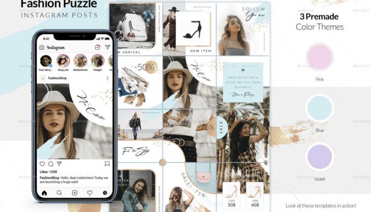 یونیفرم اینستاگرام با موضوع فشن   Fashion Instagram Posts