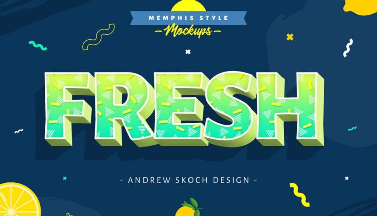 استایل سه بعدی نوشته برای فتوشاپ   Style Text Effects