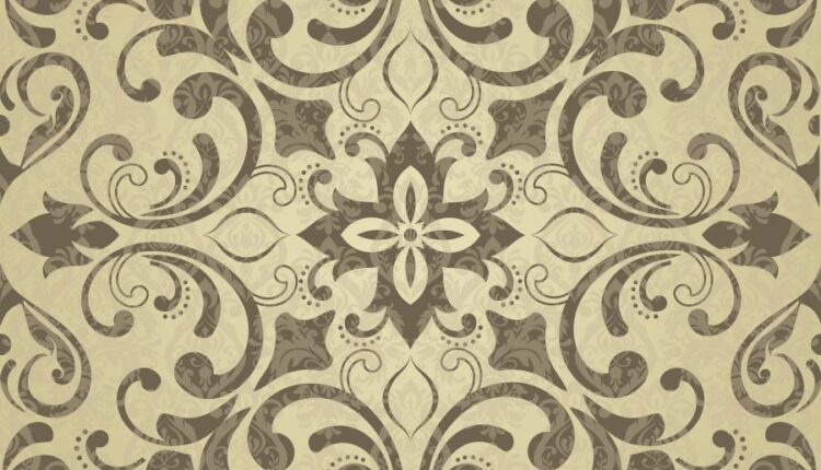 وکتور نقوش اسلیمی قاب و پس زمینه   Frame and Ornament