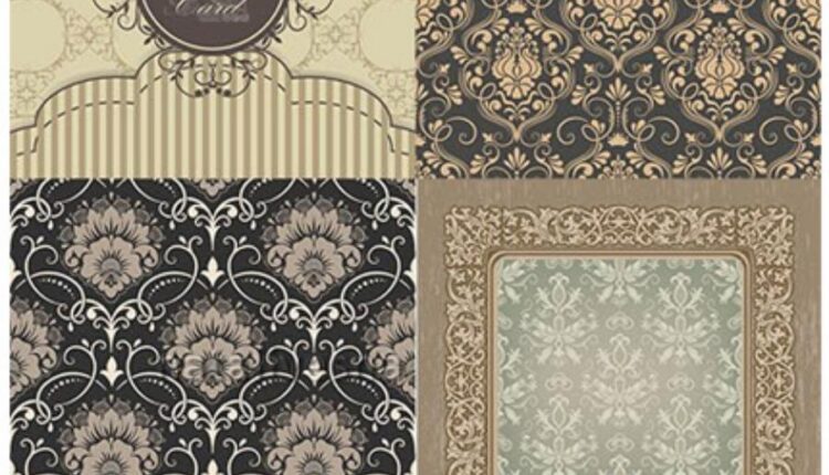 وکتور نقوش اسلیمی قاب و پس زمینه   Frame and Ornament