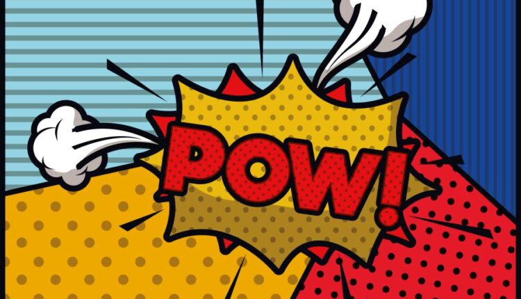 تصاویر کاربردی طراحی کمیک   Funny comic effect halftone