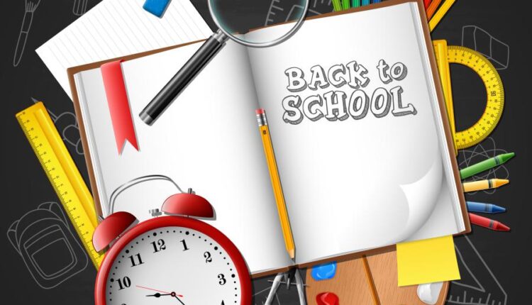 وکتور لوازم التحریر مدرسه   School Vector