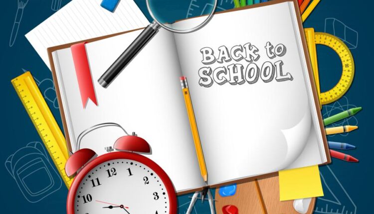 وکتور لوازم التحریر مدرسه   School Vector