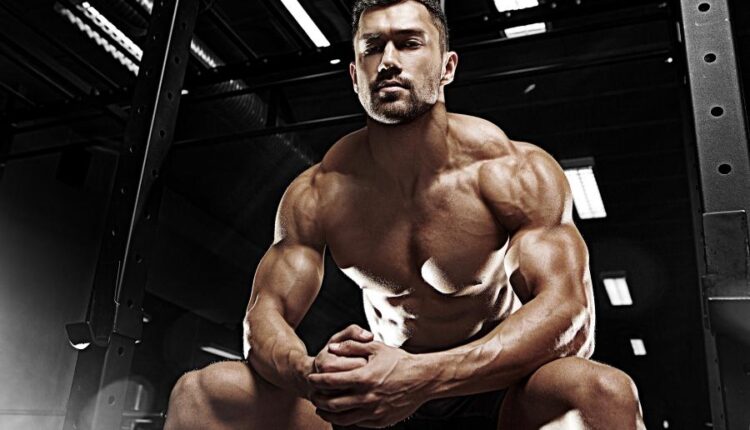 عکس استوک بدنسازی   Bodybuilder in the gym