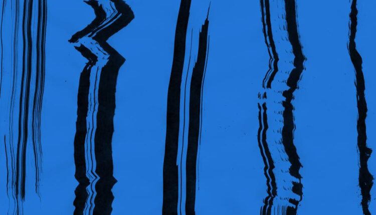 30 تکسچر انتزاعی مرکب   Blue Abstract Ink Textures