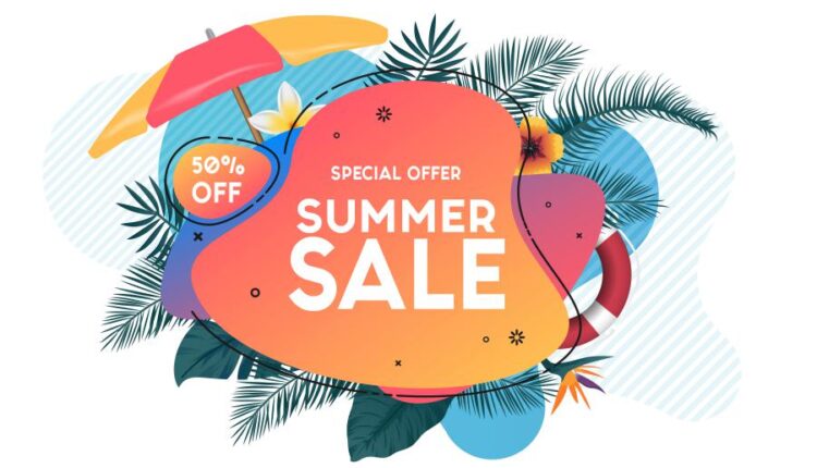 بنر آماده تبلیغات سایت برای حراج تابستانه   Sal web banners