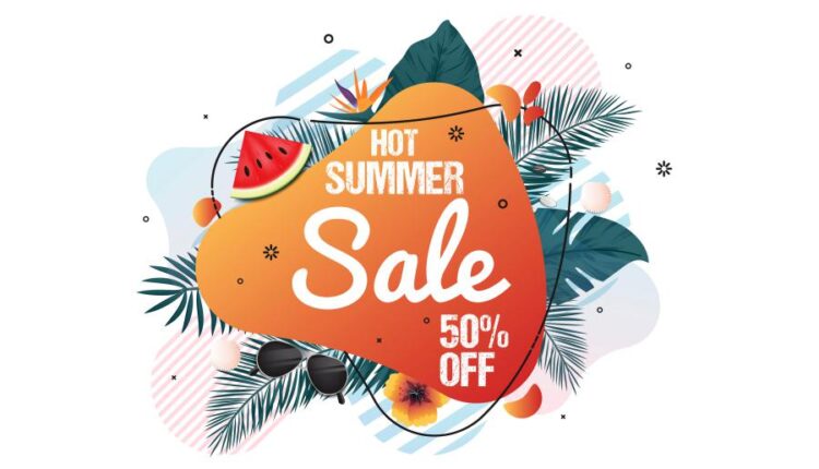 بنر آماده تبلیغات سایت برای حراج تابستانه   Sal web banners