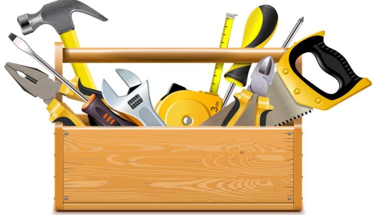 وکتور های جعبه و ابزار ساخت و ساز    construction tools for work
