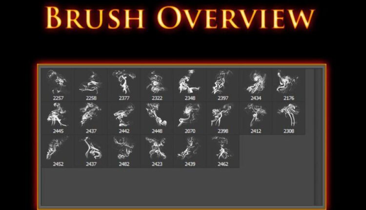 براش دود برای فتوشاپ   Smoke Photoshop Brushes
