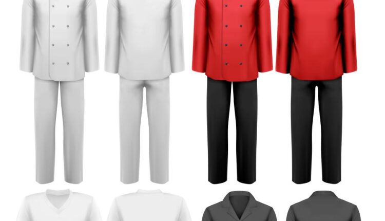 وکتور یونیفرم لباس بیمارستان و سرآشپز   chef and health uniform
