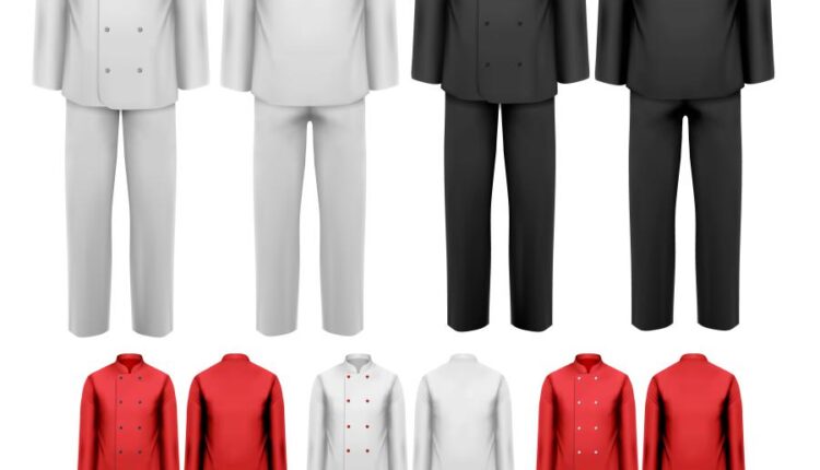 وکتور یونیفرم لباس بیمارستان و سرآشپز   chef and health uniform