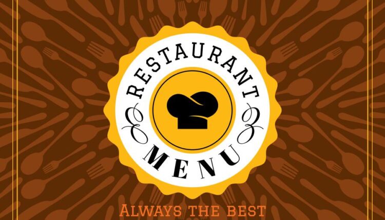 طرح روی جلد منوی رستوران و فست فود   Menu food vector