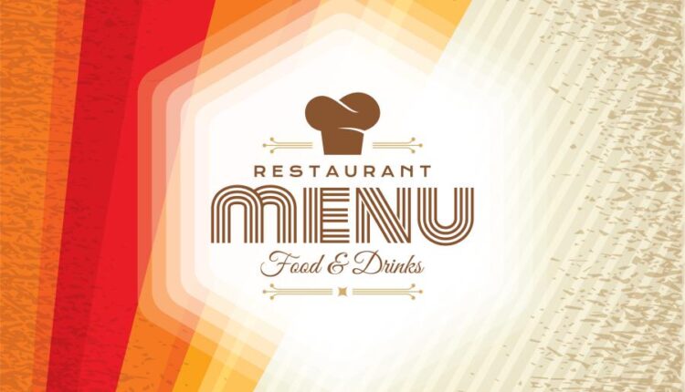 طرح روی جلد منوی رستوران و فست فود   Menu food vector