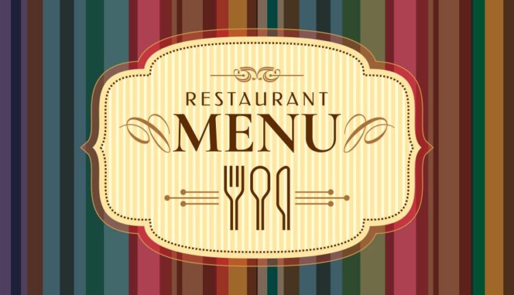 طرح روی جلد منوی رستوران و فست فود   Menu food vector