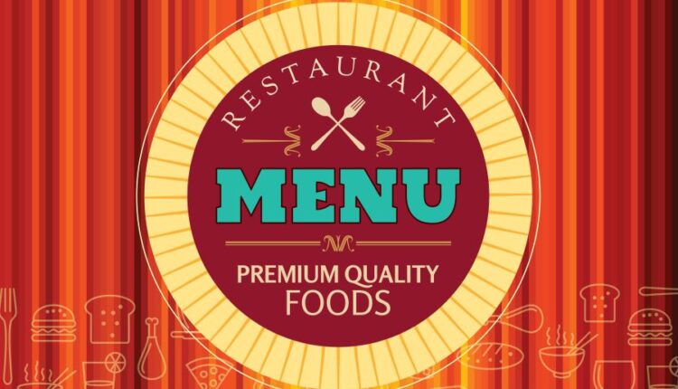 طرح روی جلد منوی رستوران و فست فود   Menu food vector