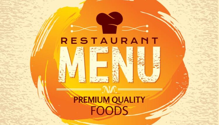 طرح روی جلد منوی رستوران و فست فود   Menu food vector