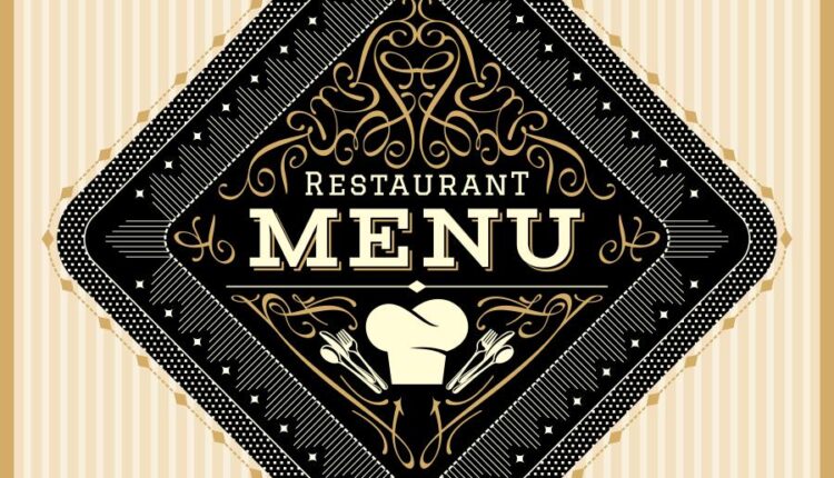 طرح روی جلد منوی رستوران و فست فود   Menu food vector