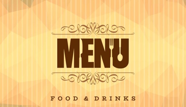 طرح روی جلد منوی رستوران و فست فود   Menu food vector