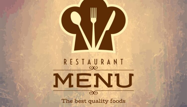 طرح روی جلد منوی رستوران و فست فود   Menu food vector