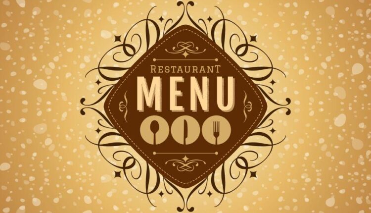 طرح روی جلد منوی رستوران و فست فود   Menu food vector