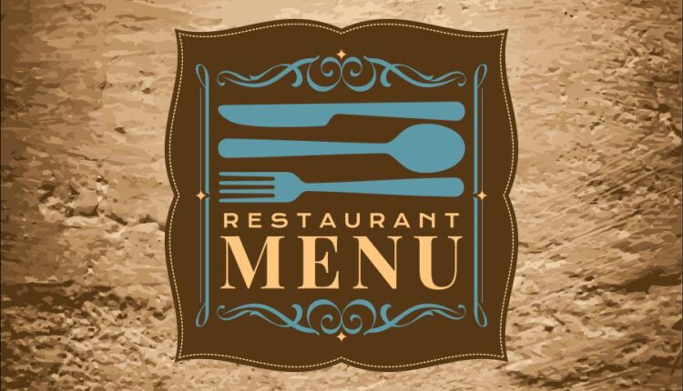 طرح روی جلد منوی رستوران و فست فود   Menu food vector