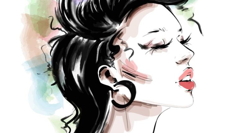 تصاویر وکتور دختر    Fashion girl elegant style vector