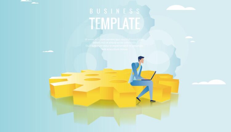 تصویر سازی وکتوری با موضوع تجارت   Business Illustration