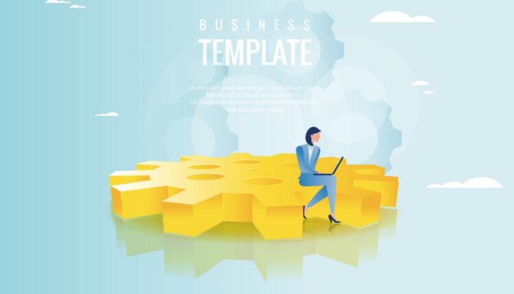 تصویر سازی وکتوری با موضوع تجارت   Business Illustration