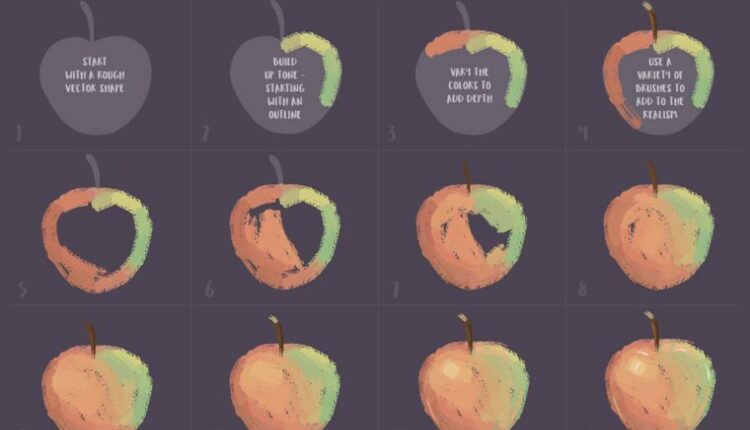 براش تکنیک رنگ و روغن برای ایلوستریتور   Oil Paint Brushes