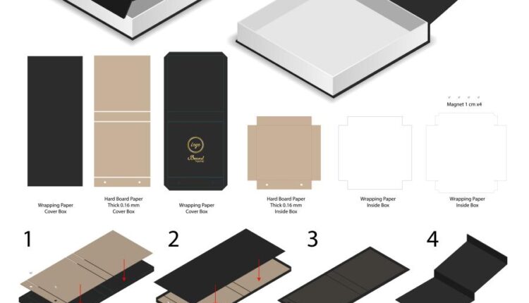 موکاپ و قالب های سه بعدی جعبه   3D mockup box