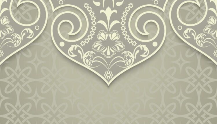 وکتور نقوش اسلیمی قاب و پس زمینه   Frame and Ornament