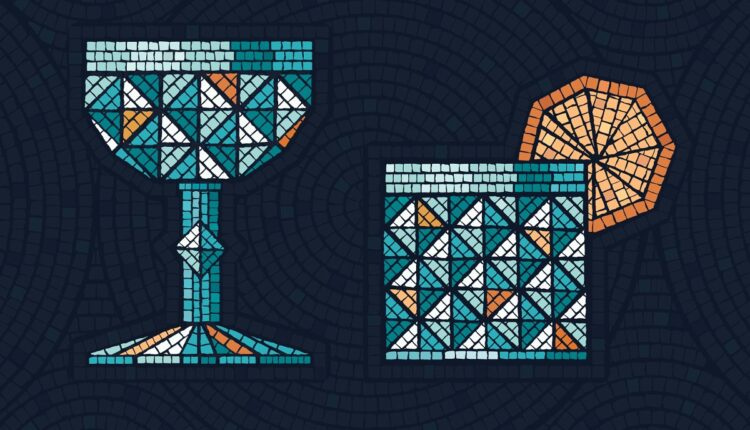 براش موزاییک برای ایلوستریتور   Mosaic Brushes & Patterns