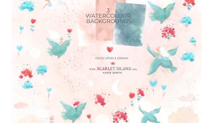 تصاویر png تصویر سازی رویایی کودک   Once Upon a Dream