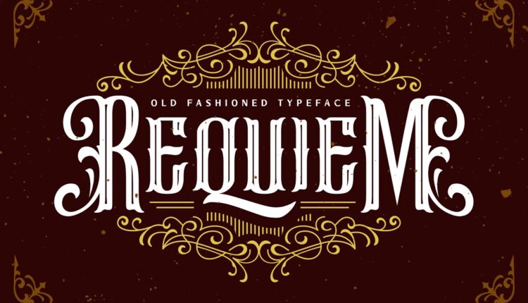 فونت انگلیسی کلاسیک رکیوم   Requiem Font