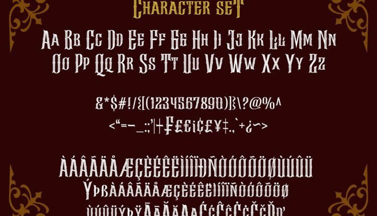 فونت انگلیسی کلاسیک رکیوم   Requiem Font