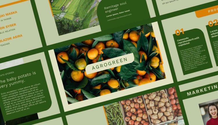 قالب آماده اسلاید پاورپوینت کشاورزی    Plantation Powerpoint