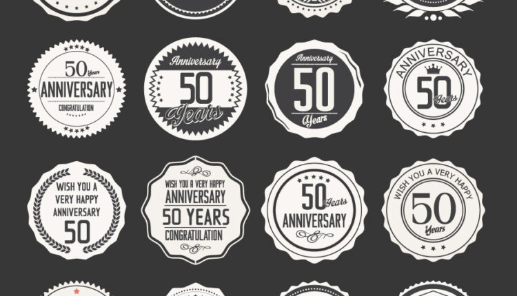 لیبل های متنوع وکتوری دایره ای   Retro labels