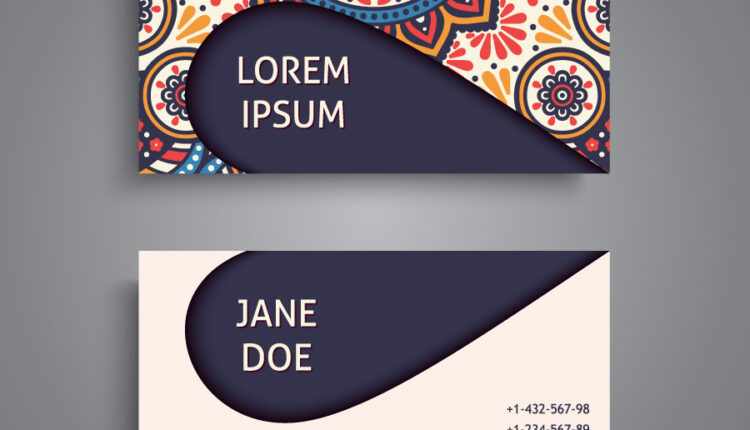 وکتور فایل لایه باز کارت ویزیت   Business Card Vintage