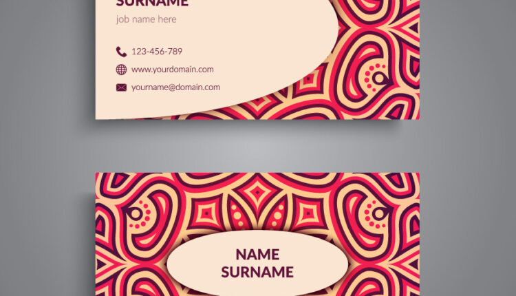 وکتور فایل لایه باز کارت ویزیت   Business Card Vintage
