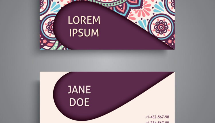 وکتور فایل لایه باز کارت ویزیت   Business Card Vintage